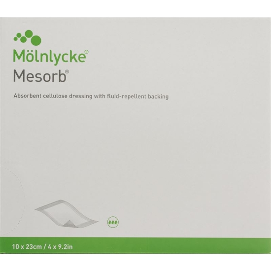 Mesorb Absorbierender Saugverband 10x23cm 50 Stück buy online