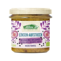 Allos Linsen Aufstrich Beluga Balsa Bio 140g