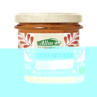 Allos Linsen Aufstrich Rote Linsen Chili Bio 140g