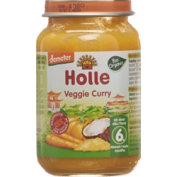 Holle Veggie Curry Glass from the 6th month Bio 190g