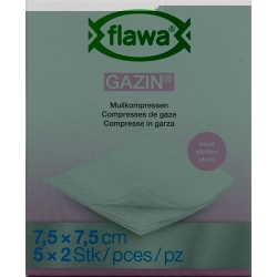 Flawa Gazin Mullkompressen Steril 7.5x7.5cm 5x 2 Stück