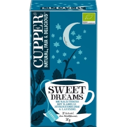 Cupper Sweet Dreams Kräutertee Kam Mel Bio 20 Stück