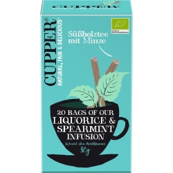 Cupper Suessholztee mit Minze Bio 20 Stück