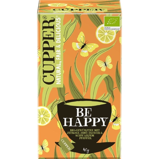 Cupper Be Happy Gewürztee Zitr Zimt Ing Bio 20 Stück buy online