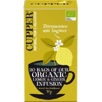 Cupper Zitronentee mit Ingwer Bio 20 Stück