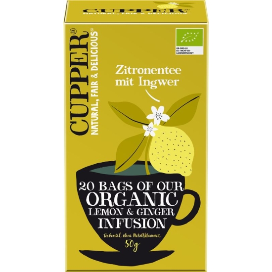 Cupper Zitronentee mit Ingwer Bio 20 Stück buy online