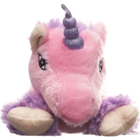 Habibi Plush unicorn pink with purple glitter horn