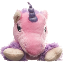 Habibi Plush unicorn pink with purple glitter horn