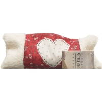 Sky green rape pillow 12x26cm heart palpitations red