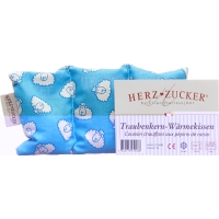Herzzucker grape seed pillow 18x14cm baby sheep