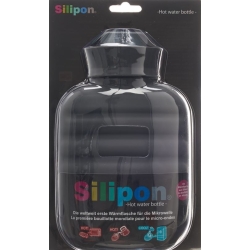 Silipon hot water bottle 1L anthracite Made of silicone