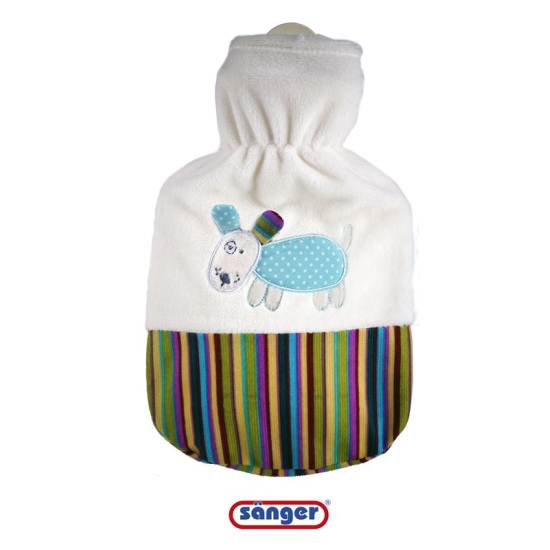Sänger Hot-water bottle natural rubber plush 0.8L dog Sparky buy online