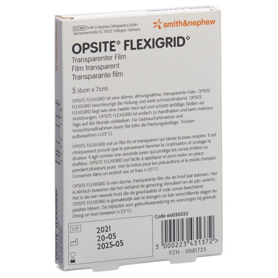 Opsite Flexigrid Wundverband 6x7cm Beutel 30 Stück buy online