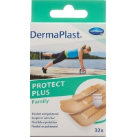 Dermaplast Protect Plus Family Strip 3 Sizes 32 Pieces