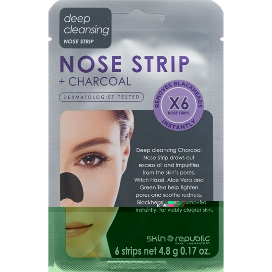 Skin Republic Charcoal Nose Strips Beutel 6 Stück buy online