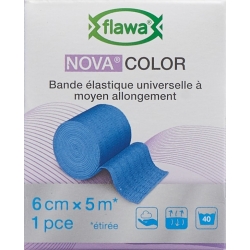 Flawa Nova Color Universalbinde 6cmx5m Blau