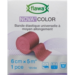 Flawa Novacolor Idealbandage 6cmx5m red