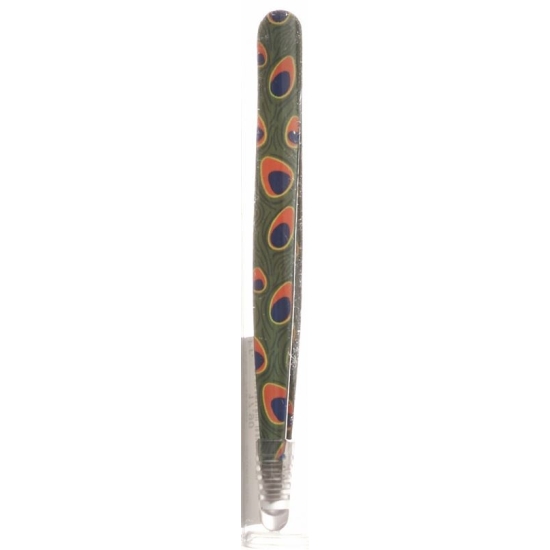Hausmann Tweezers Slanted Peacock Wildlife Design buy online