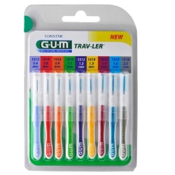 Gum Trav-Ler Interdental Bürsten 9 Grössen 9 Stück