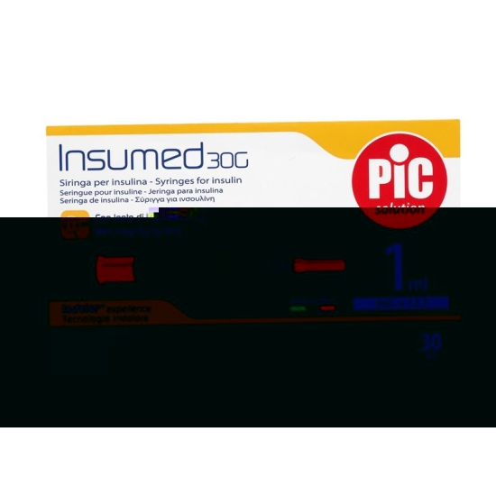 Pic Insumed Spritze Insulin Lu Nadel 30x 1ml buy online