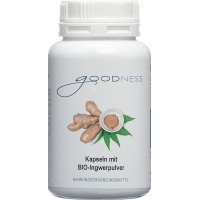 Goodness Bio-Ingwerpulver Kapseln 400mg Dose 90 Stück