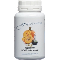 Goodness Bio-Kürbiskernpulver Kapseln 600mg 150 Stück