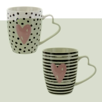 Herboristeria Tasse Pink Heart Ass