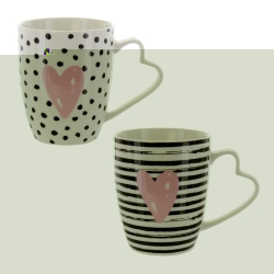 Herboristeria Tasse Pink Heart Ass
