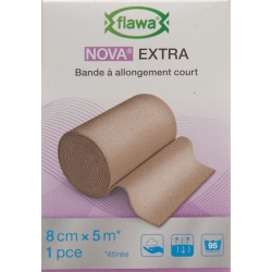 Flawa Nova Extra Short-Stretch Bandage 8cmx5m Skin-Coloured