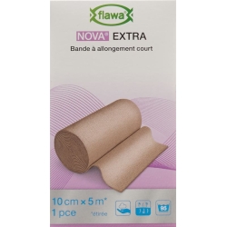Flawa Nova Extra Short-Stretch Bandage 10cmx5m Skin-Coloured