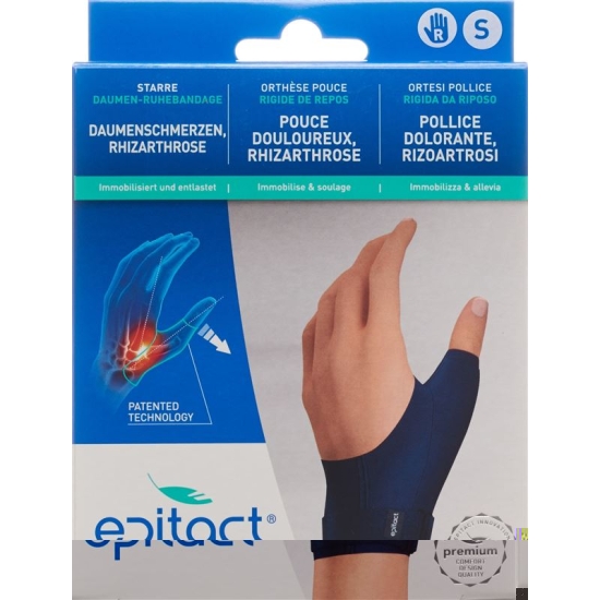 Epitact Rigid Thumb Rest Bandage S Right buy online
