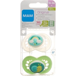 Mam Original Nuggi Sili 16-36m Spez Kol Unis 2 Stück