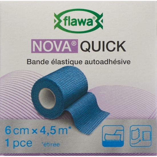 Flawa Nova Quick cohesive rice binding 6cmx4.5m blue