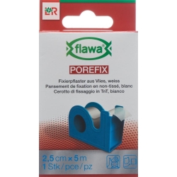 Flawa Porefix Heftpflaster 2.5cmx5m Dispenser