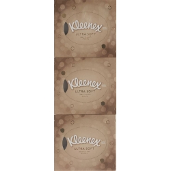 Kleenex Ultrasoft Kosmetiktue Wuerf Trio 3x 56 Stück