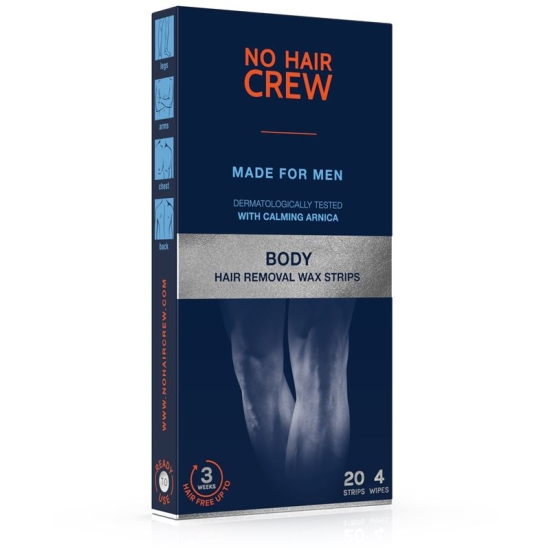 No Hair Crew Kaltwachsstreifen Männer 20 Stück buy online