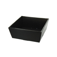 Herboristeria Gift Basket 17x17x8cm Pelle Black