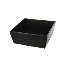 Herboristeria Gift Basket 17x17x8cm Pelle Black