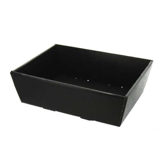 Herboristeria Gift Basket 23x17x8cm Pelle Black buy online