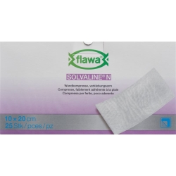 Flawa Solvaline N Kompressen Steril 10x20cm 25 Stück
