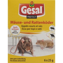 Gesal Protect Maeuse und Rattenkoeder 6x 25g