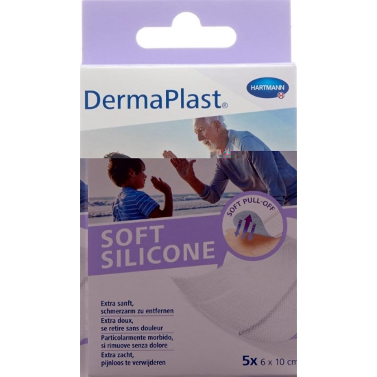 Dermaplast Soft Silicone 6x10cm 5 pieces buy online