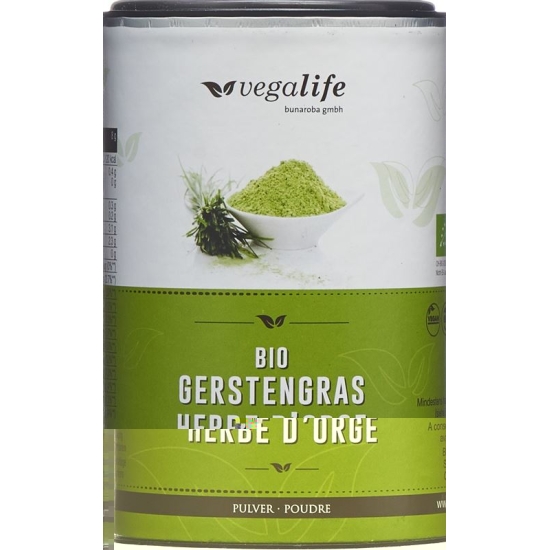 Vegalife Gerstengras Pulver Dose 125g buy online