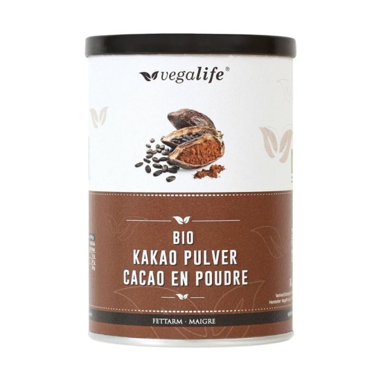 Vegalife Kakao Pulver Fettarm (neu) Dose 125g buy online
