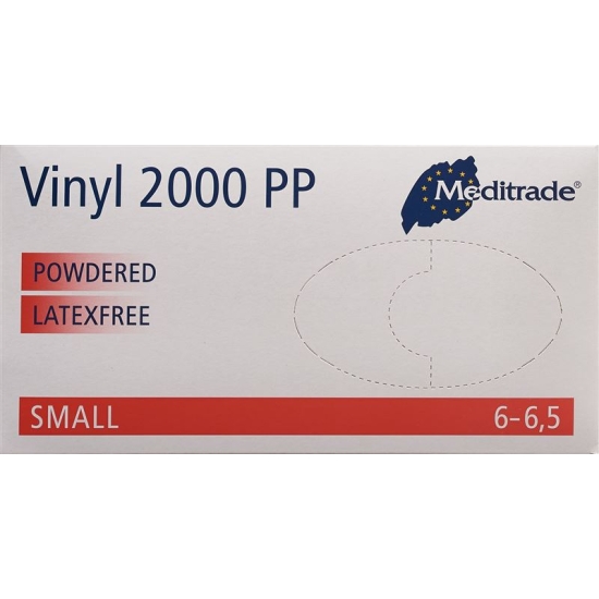 Meditrade Vinyl 2000 Pp U-hs S Gepudert 100 Stück buy online