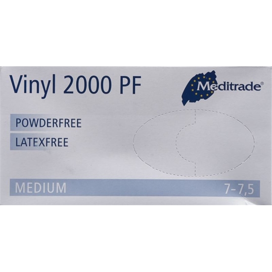 Meditrade Vinyl 2000 Pf U-hs M Puderfrei 100 Stück buy online
