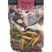 Optimys Dreifarbige Mais-Penne Bio Beutel 250g