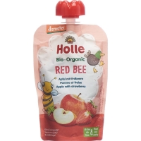 Holle Red Bee Pouchy Apple Strawberry 100g