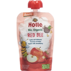 Holle Red Bee Pouchy Apple Strawberry 100g