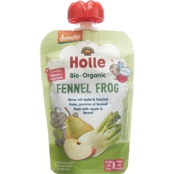 Holle Fennel Frog - Pouchy pear apple fennel 100g